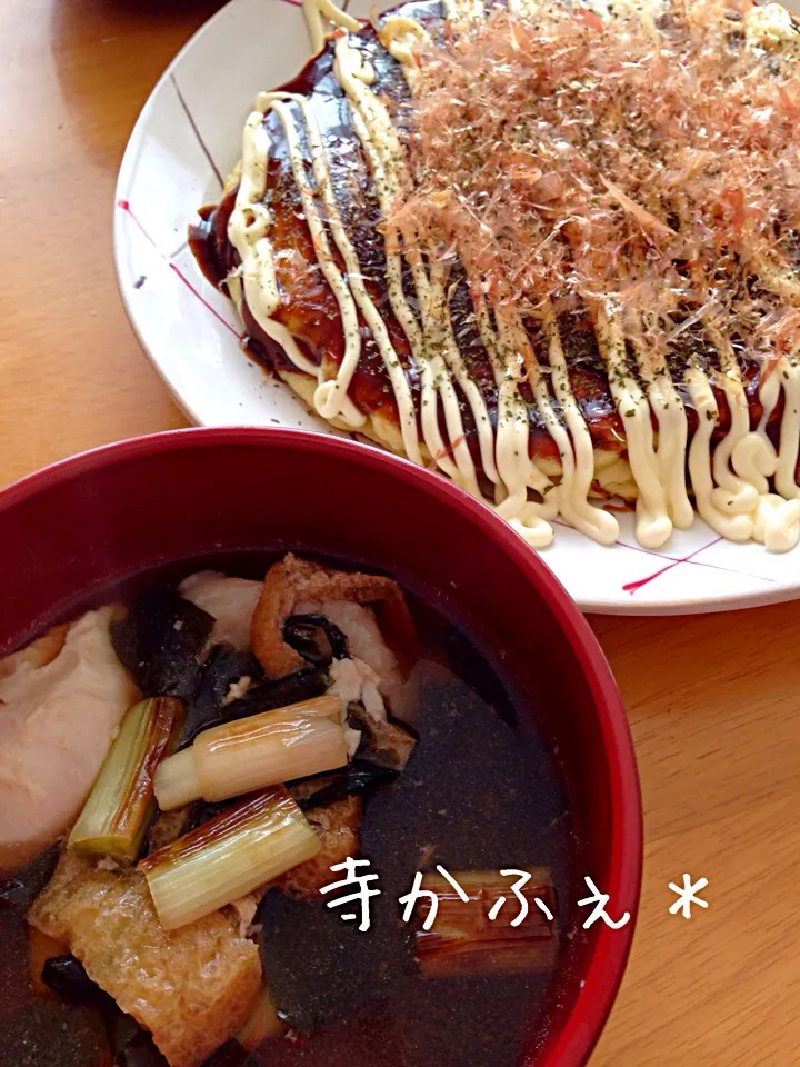 焼きねぎ汁に餅＊ねぎ焼き＊|寺cafe＊さん