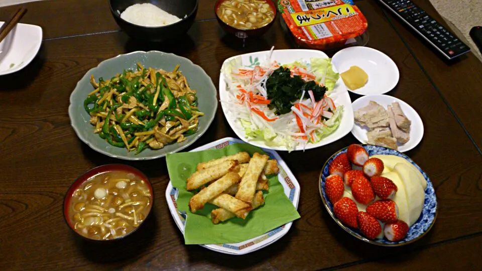 青椒肉絲作り終わってからクックドゥの素ストックに気づく(-_-;)|やかんちゃんさん