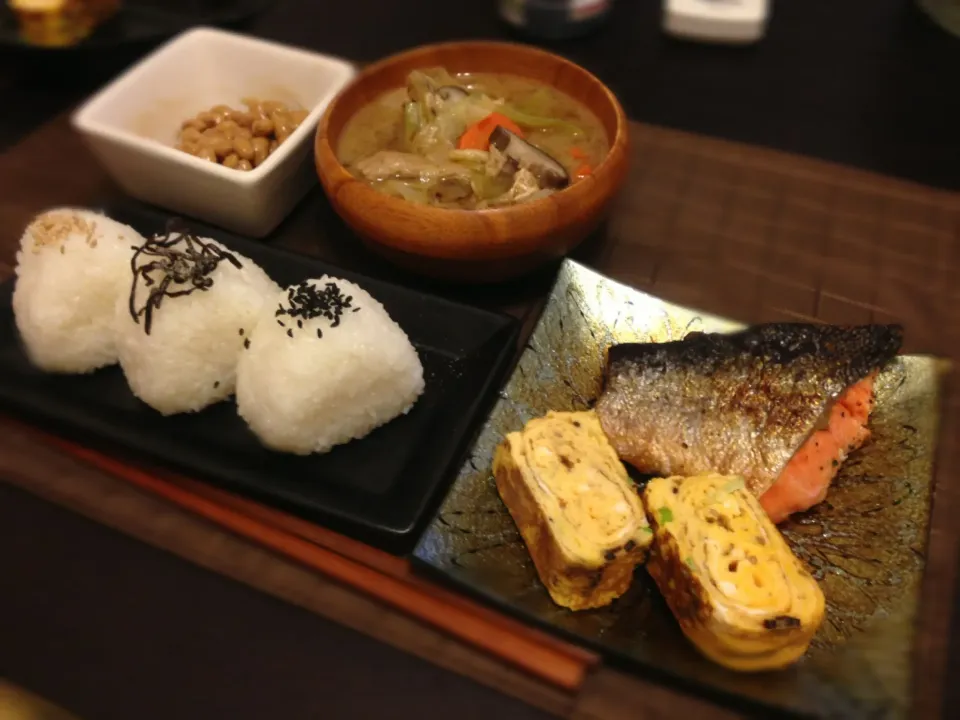 おにぎり定食♡|よさく♡さん