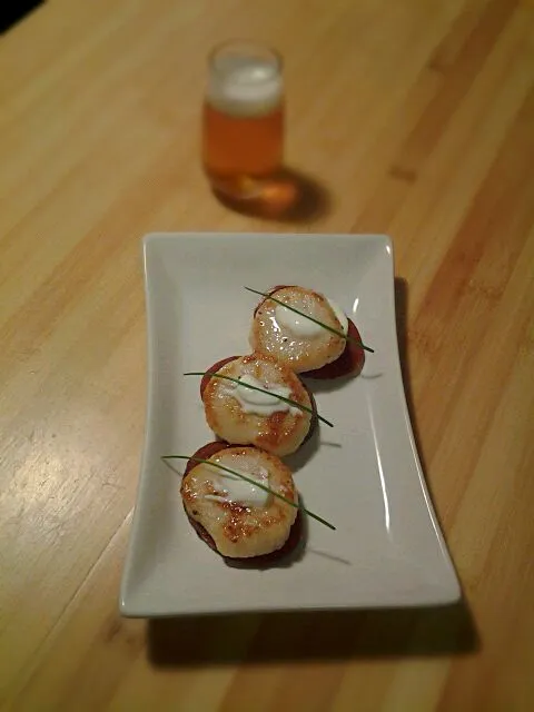 wasabi yogurt scallops|rachel croteauさん