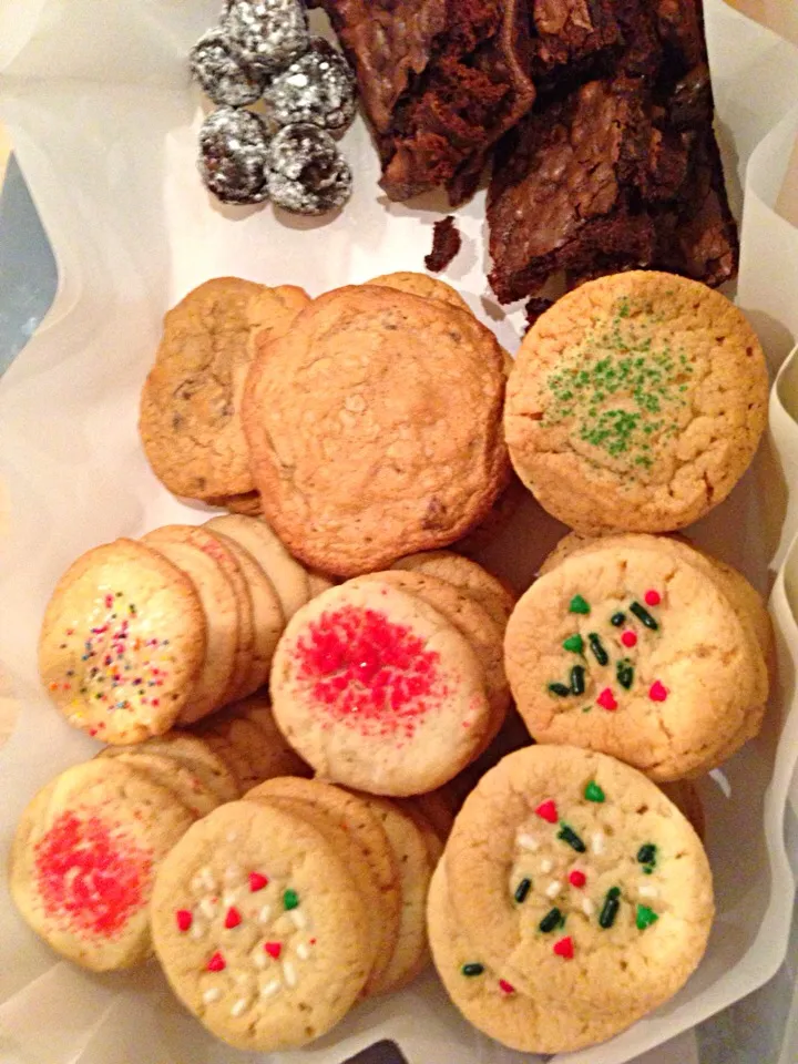 Christmas cookies(･∀･) sugar cookies and Browne and chocolate chip cookies|sampさん