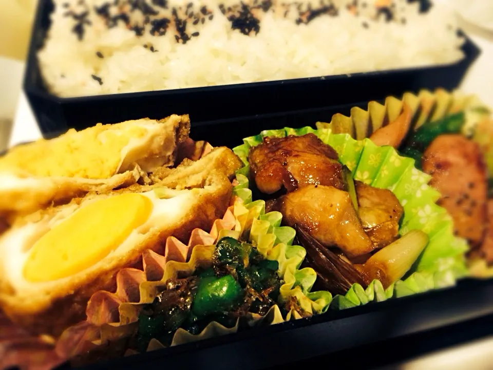 Snapdishの料理写真:旦那さんのお弁当。|ちょこさん