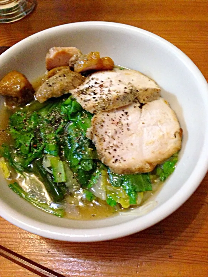 鳥ハムでチャーシュー麺|myuさん