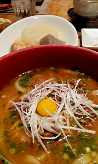 おでん屋の牛すじ煮込みうどん|伊達亮さん