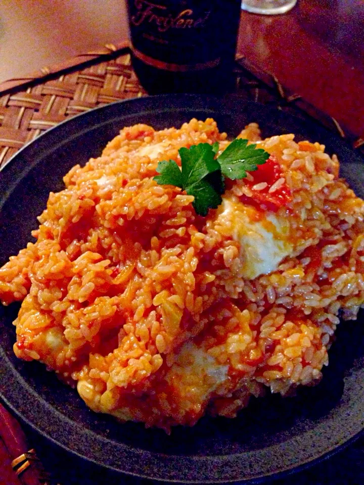 Risotto of mozzarella&tomato🍅ﾓｯﾂｱﾚﾗのﾄﾏﾄﾘｿﾞｯﾄ by chef hubby|🌈Ami🍻さん