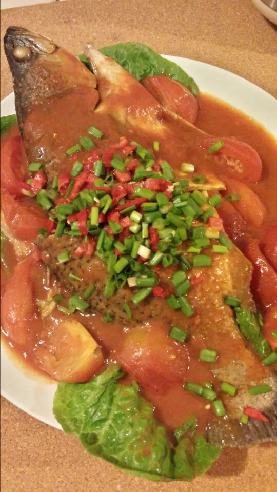 Steamed fish with Portuguese sauce|Debbieさん