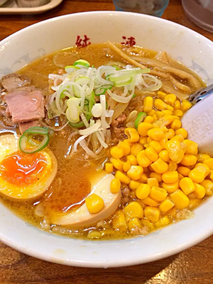 Snapdishの料理写真:久々ラーメン🎵純連の味噌😊💕|モモさん