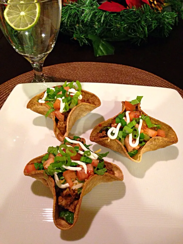 Ground beef mini tostadas|killyさん