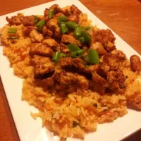 mexican style rice with bbq chicken|Ian Huttonさん