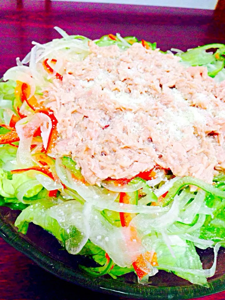 Tuna veg salad|madellyn mizunoさん