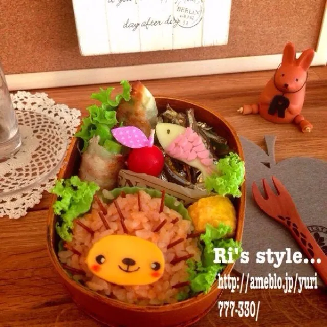 ハリネズミ君弁当|Ri's styleさん