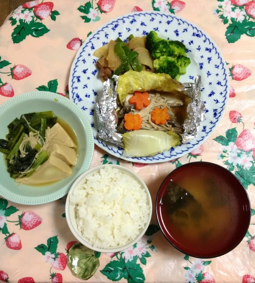 ハタハタのホイル焼き晩御飯|まゆめろさん