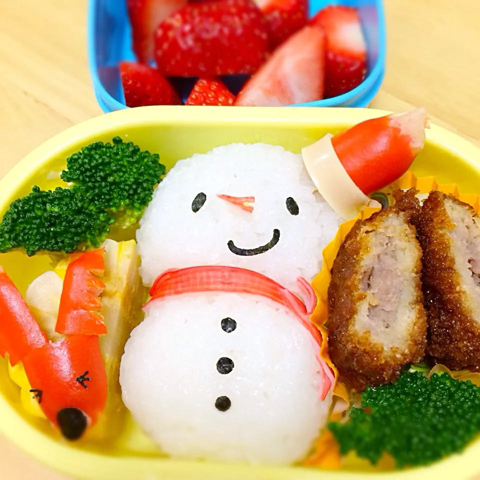 雪だるま＆トナカイ弁当*|kozuさん