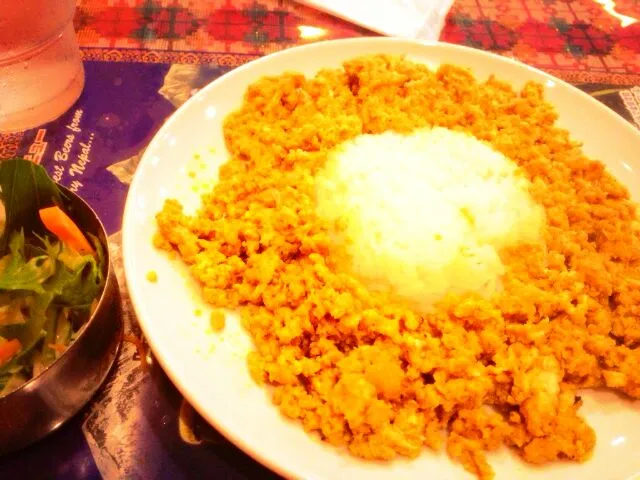 fried chicken mince with rice|laxman dangolさん