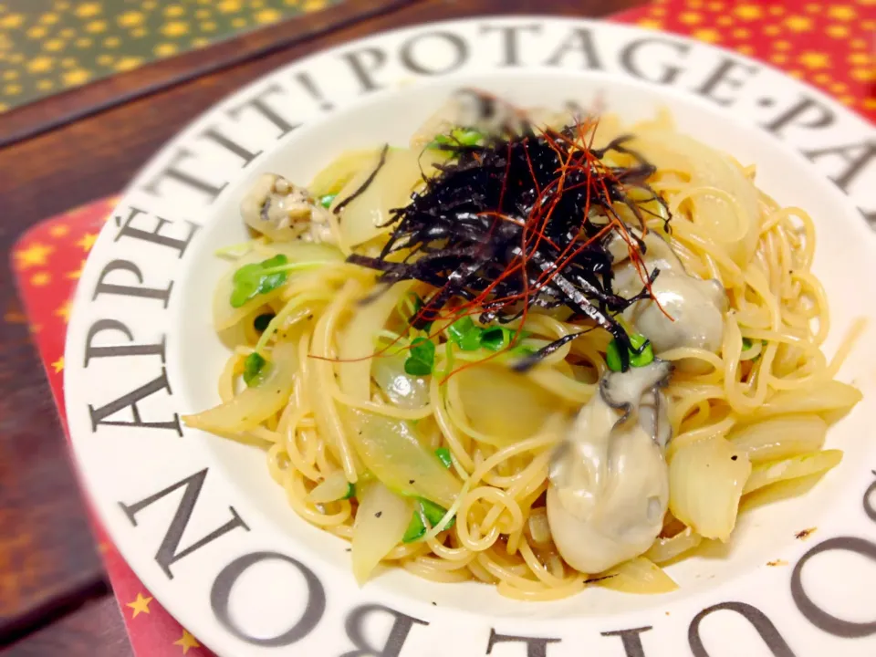 牡蠣のバター醤油パスタ|ゆーちゃんさん