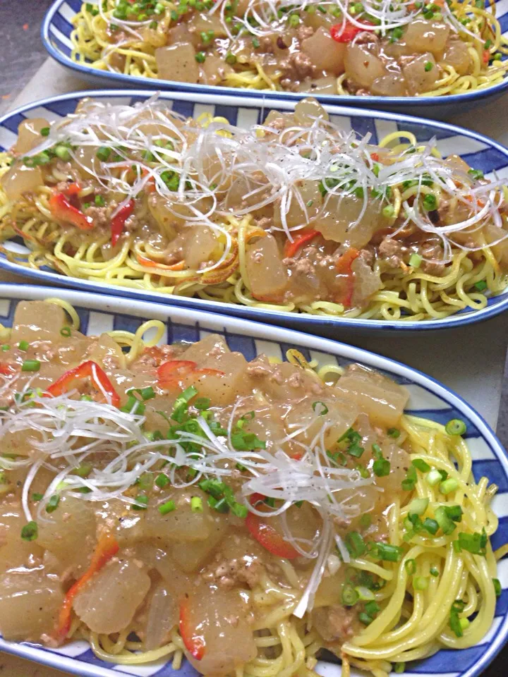 大根あんかけ焼きそば|ちーちさん