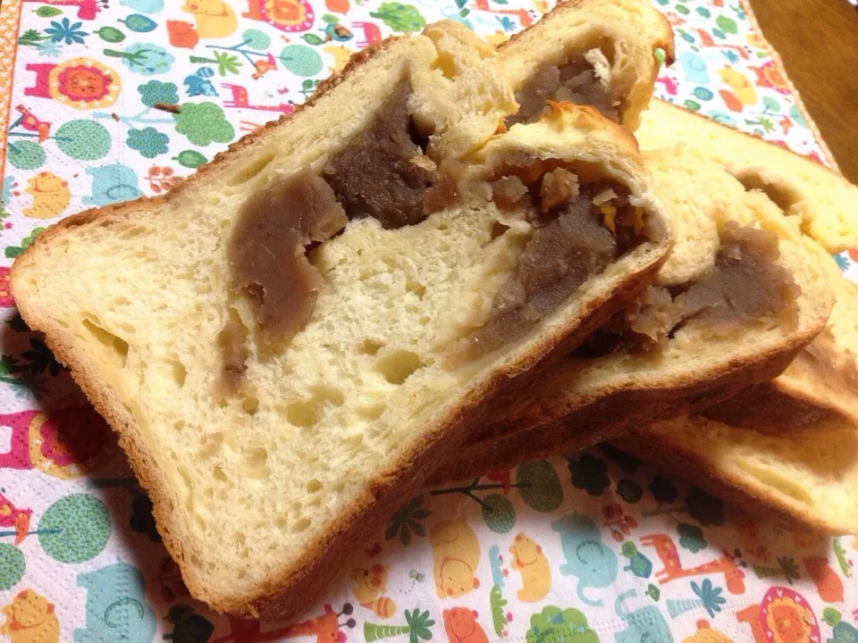 マロンクリーム食パン🍞|きらままさん