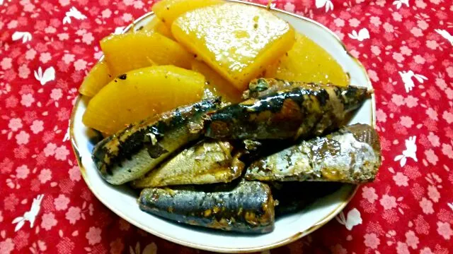 いわし缶と大根の煮物|猫田さん