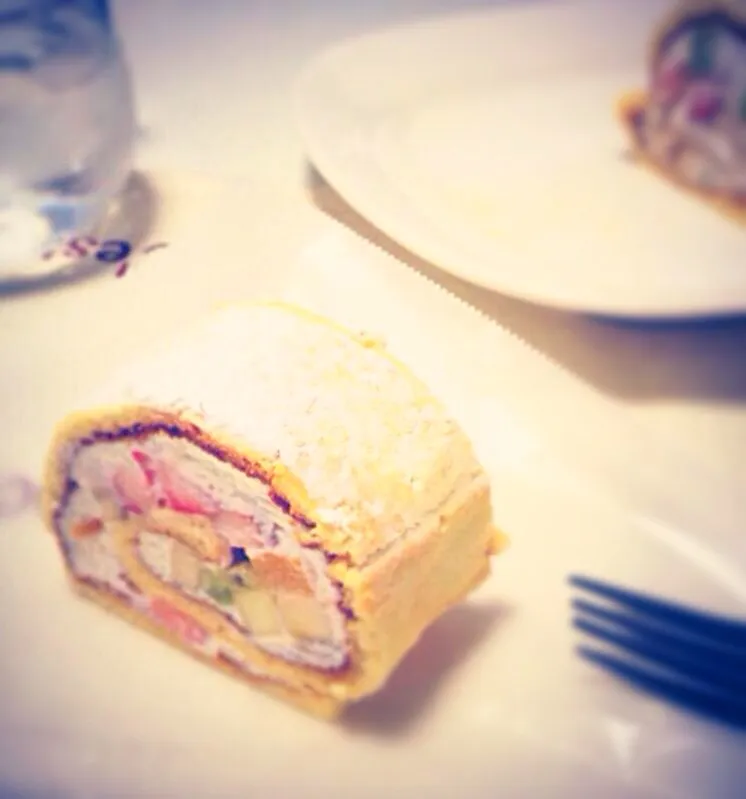 Fruits & Cottage Cheese Cream Roll|kyokonogoroさん