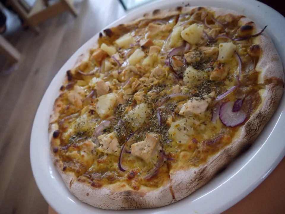 Curry chicken pizza|Jillianさん