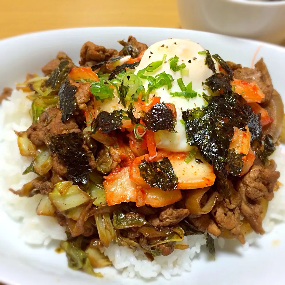 豚キムチ丼|bacoさん