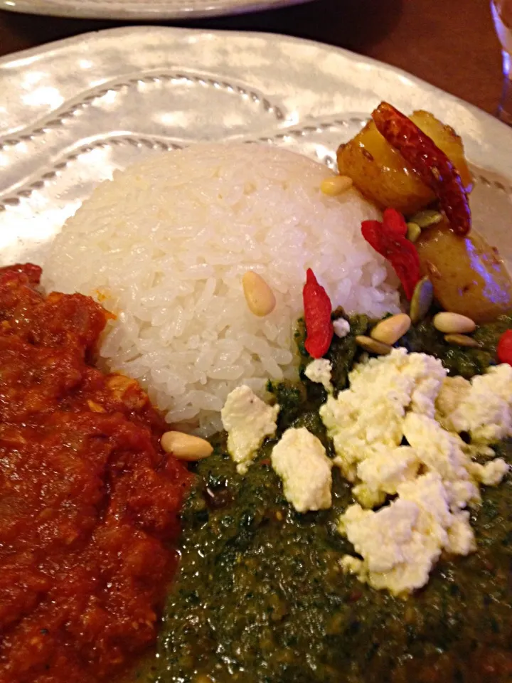 トマトほうれん草カレー|抱大飯店さん