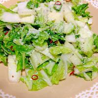 白菜のペペロンチーノ