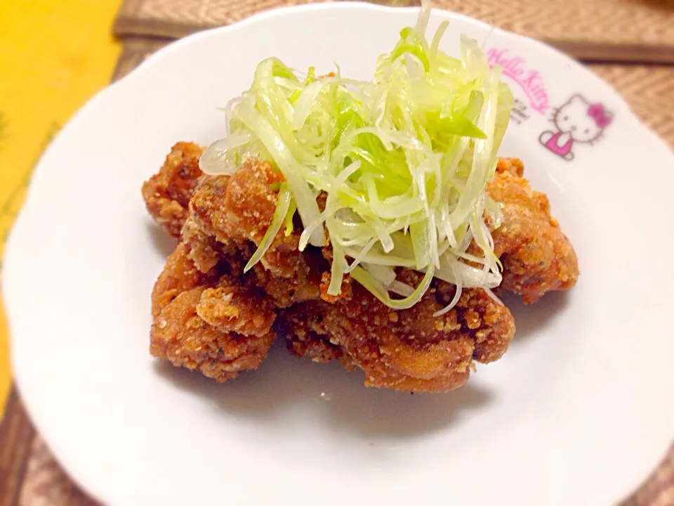 鳥の唐揚げ〜箸休めネギのせ〜|Yucyさん