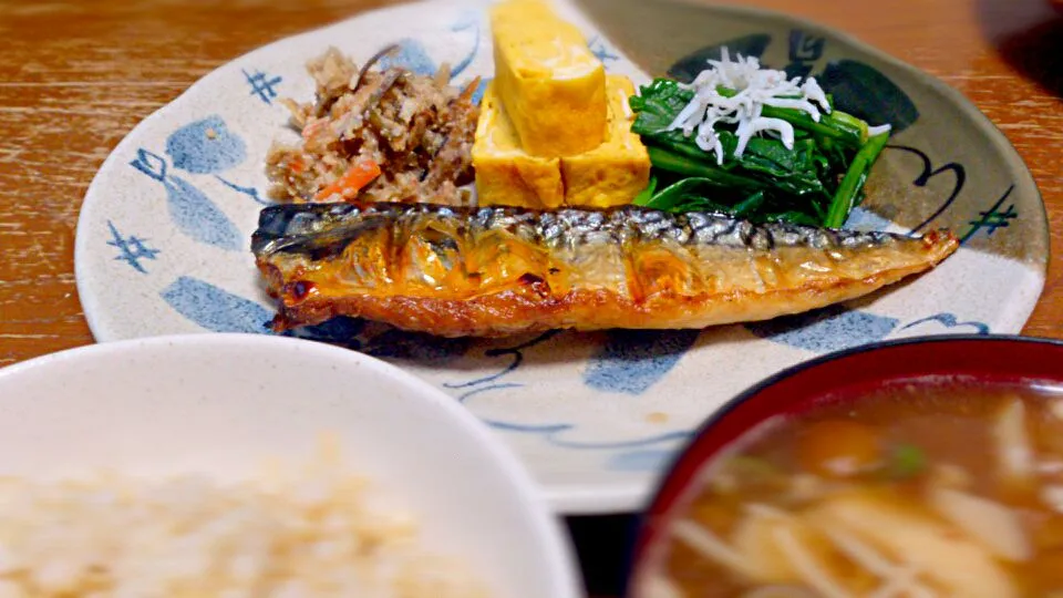 焼き魚定食【鯖】|プチテンよすさん