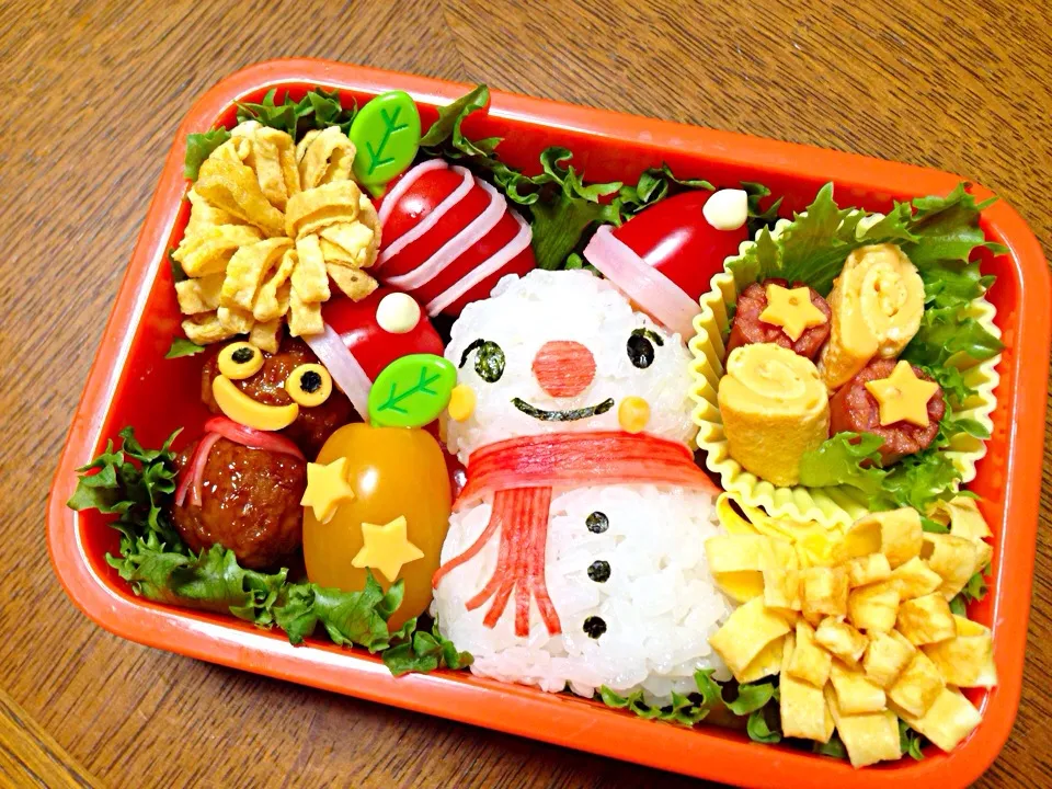 スノーマンお弁当^ ^|Akicoさん