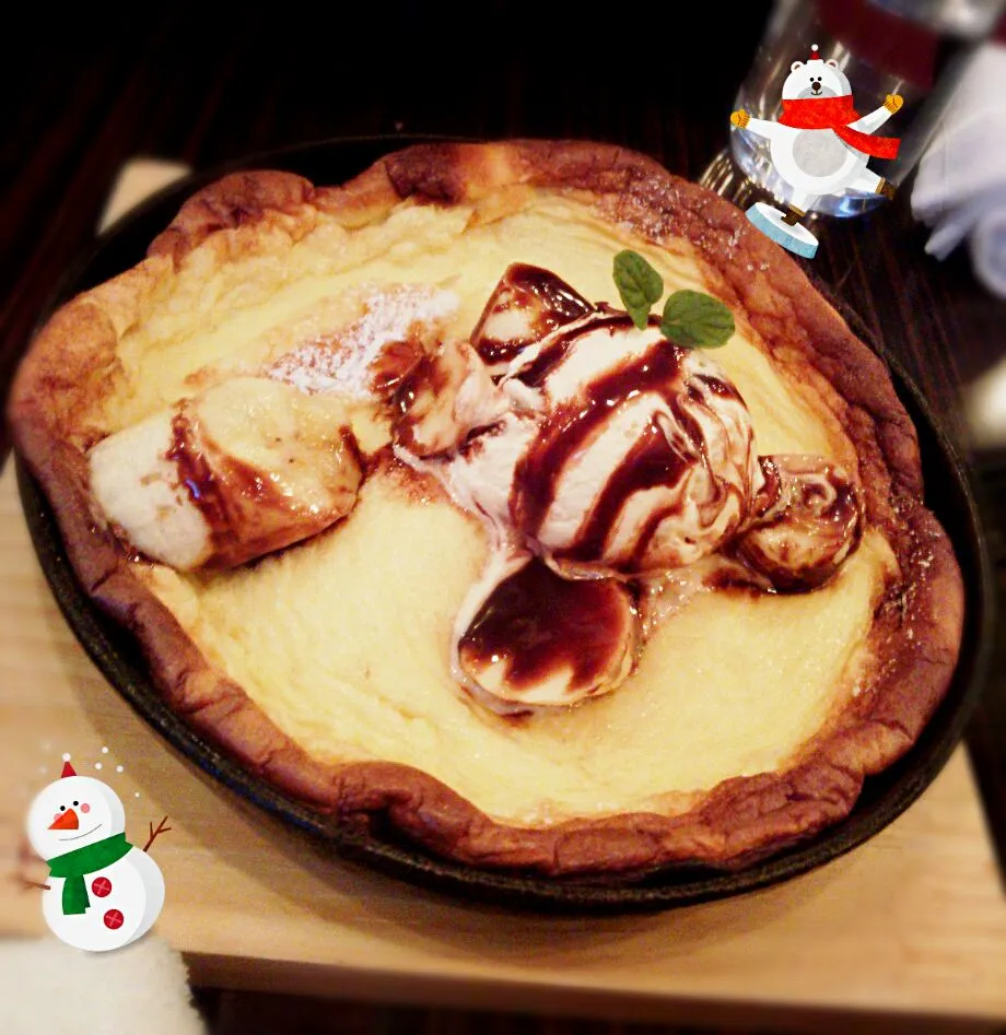 Snapdishの料理写真:チョコバナナアイスパンケーキ🍴|♡a-chan♡さん