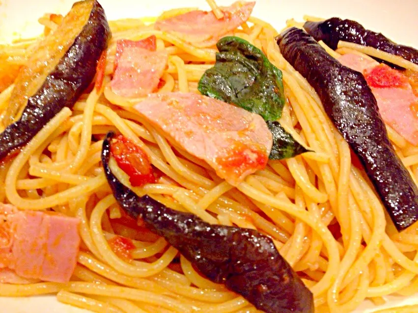 Bacon & eggplant Pasta|Liezlさん