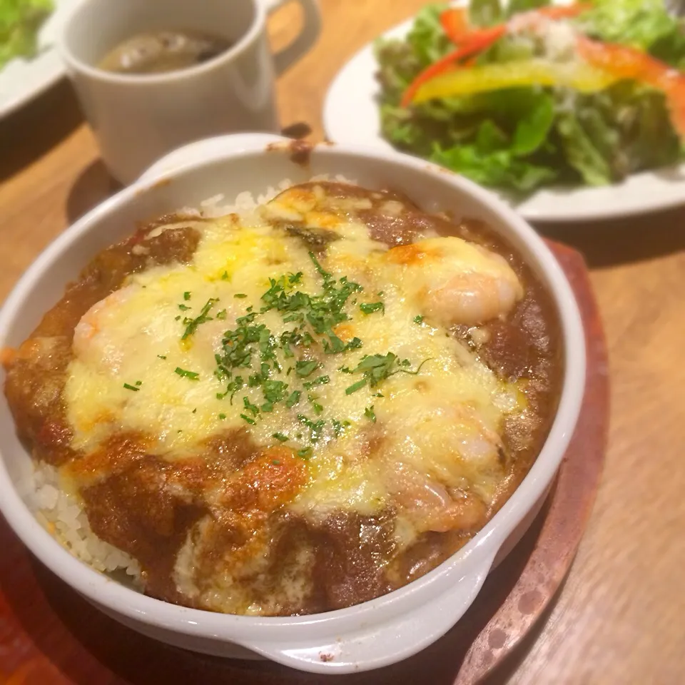 とろけた野菜と小エビの門仲焼きカレー|uchikawa hiroshiさん