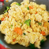 Veggie Fried Brown rice made with GF Soy|The JADE chefさん