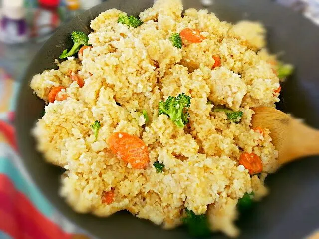 Veggie Fried Brown rice made with GF Soy|The JADE chefさん