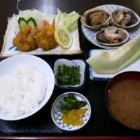 伊良湖亭 大あさり定食1200円|しばゆめじさん