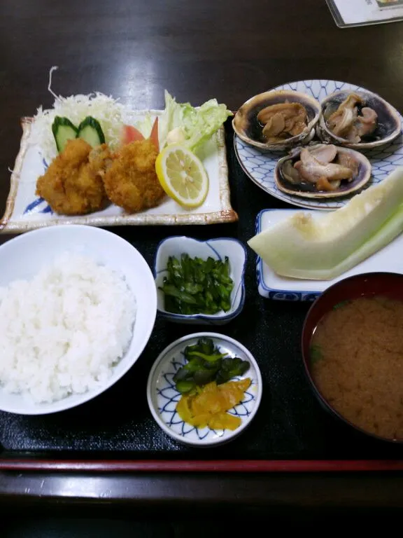 伊良湖亭 大あさり定食1200円|しばゆめじさん