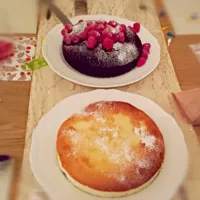 Cheese souflee & Olive oil chocolate cake|Kaorinさん