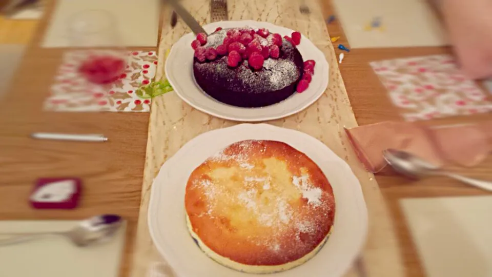 Cheese souflee & Olive oil chocolate cake|Kaorinさん