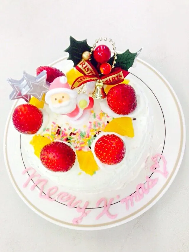 クラスの皆で作ったクリスマスケーキ♡|haruさん