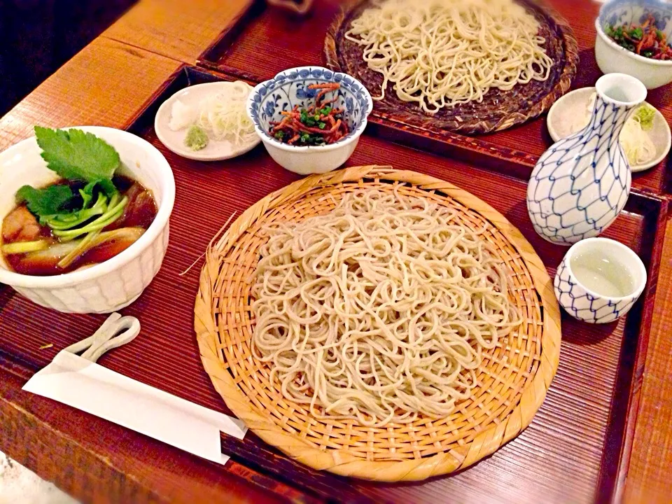 鶏汁せいろ蕎麦と日本酒❗️|nayuhaさん