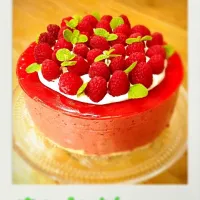 Gâteau framboise mousse