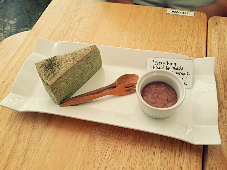 Green Tea Carpcake^^ #yummy 🍰|Ck Chamaiさん