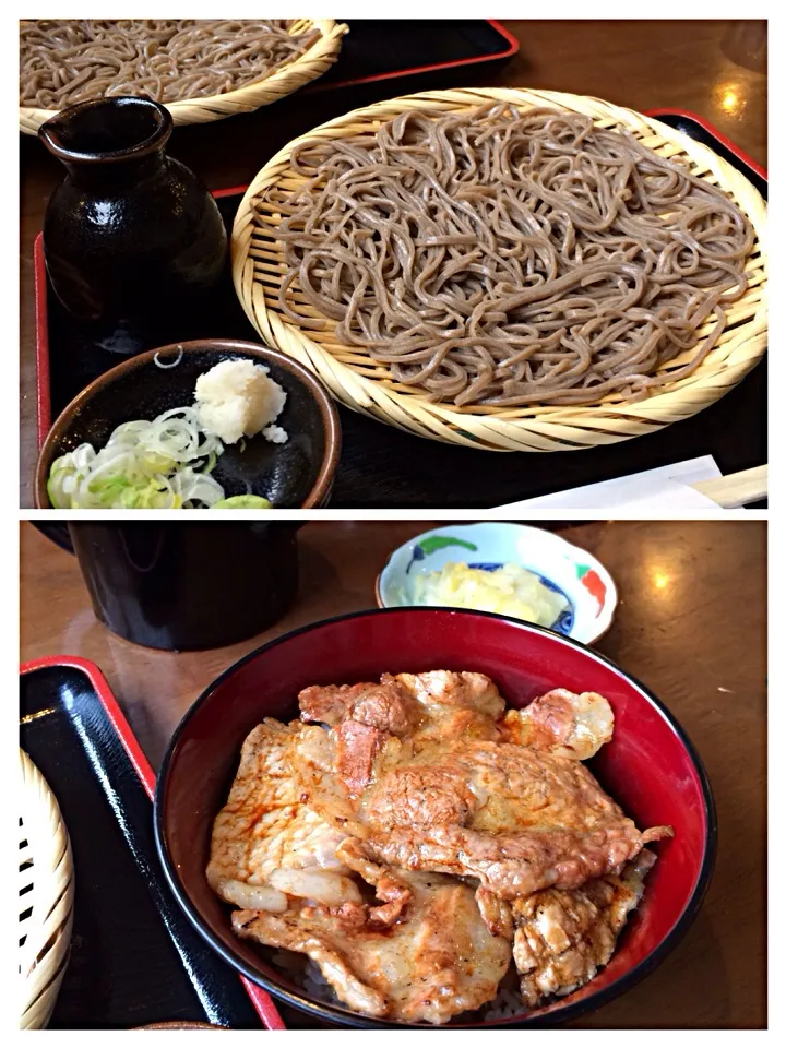 空海セット（＾∇＾）炭焼きの豚丼と石臼挽きの手打ちそば（＾∇＾）|しーさん