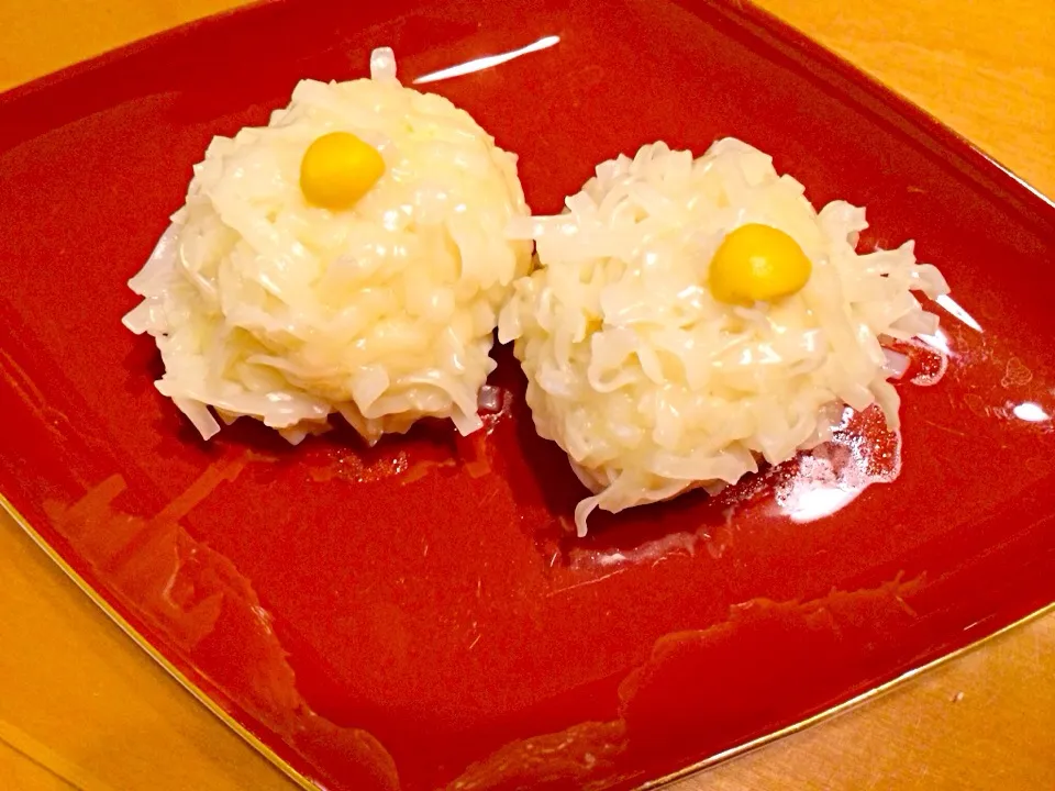 梅の花の豆腐シュウマイ|まるまさん