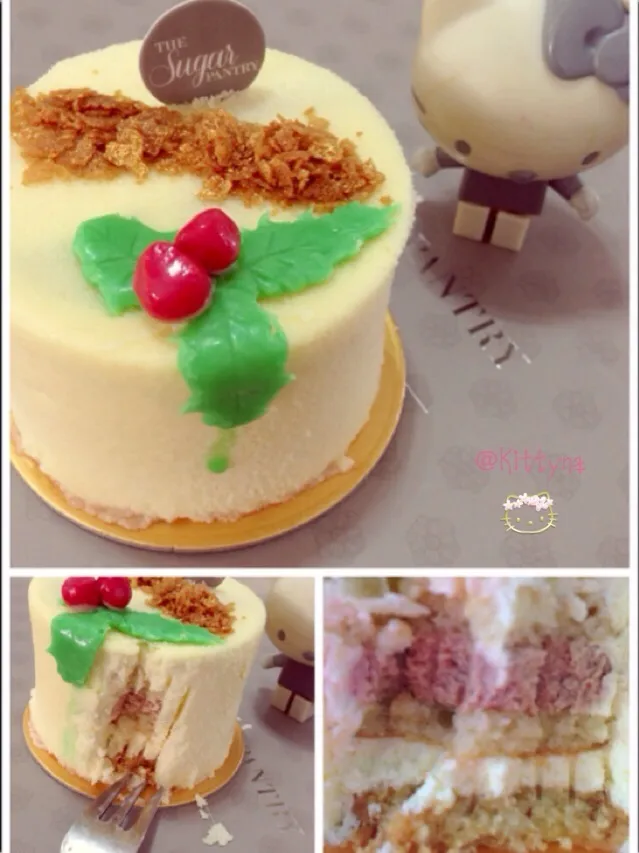 🎀└*‘ｪ‘*┘゜，｀。゜｛゜🎇+.・Merry X'mas゜.🎆+・💗Signature -Almond Shortbread Poached Pear,Chestnut Cream,Vanilla Mousse 💓|🎀Kittyna🌸さん