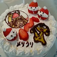 クリスマス用ケーキ

子供達と一緒に作りました！|Yukoさん