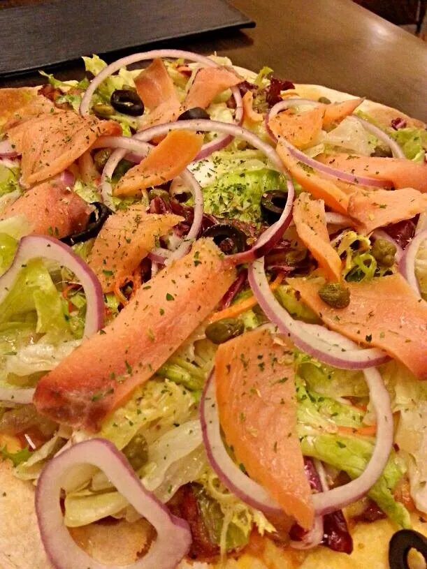 Smoked salmon pizza|hurul | 후룰さん