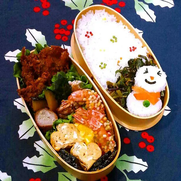 Snapdishの料理写真:旦那さんの休日弁当♪|kyujaさん