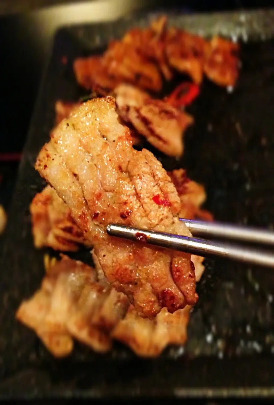 Berkshire pork belly strips@Eight Korean BBQ, Clarke Quay Central|coxiella24さん